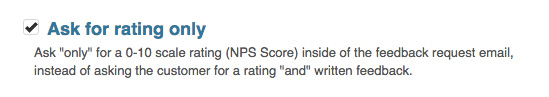 rating setting